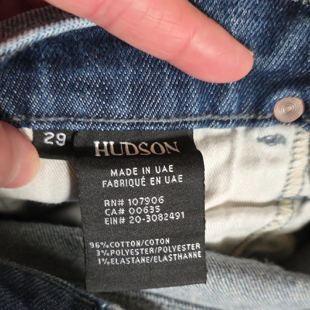 Hudson Jeans Blue Skinny Distressed‎ Denim